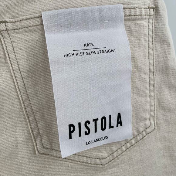 PISTOLA Jeans Size 28 Kate High Rise Slim Straight NWT East Side Cotton Stretch - Picture 5 of 16